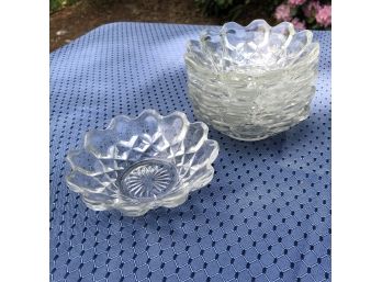 Set Of 6 Vintage Flower Shaped Dishes