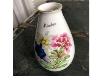 Vintage Plankenhammer Floss Bavaria Munich Souvenir Bud Vase