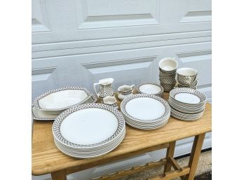 William Adams & Son English Ironstone Dish Set - Service For 8