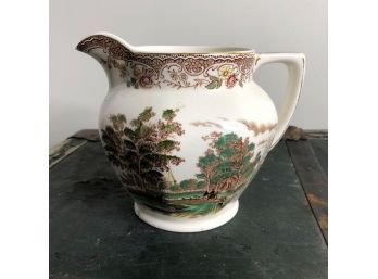 Royal Tudor Ware 'Old England' Barker Bros. Pitcher With Village Scene