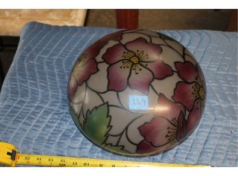 159  Painted Glass Dome Shade