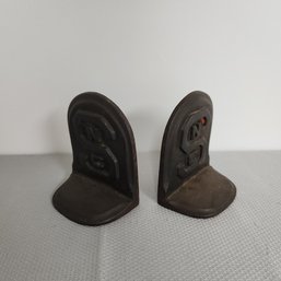 Pair Of Cast Iron NC State Bookends