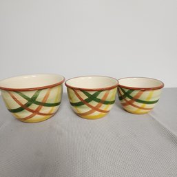 Set Of 3 Vernonware Mixing Bowls