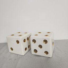 Pair Of Ceramic Dice