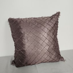 Beaded Purple Throw Pillow