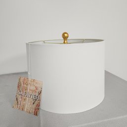 Safavieh White Shade With Gold Finial