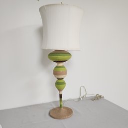 MCM Green, Cream & Brown Lamp