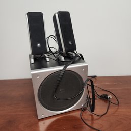 Logitech Sub And 2 Speakers