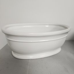 White Ceramic Planter