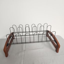 Wood & Metal Shoe Rack