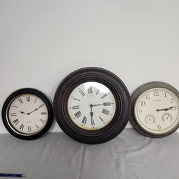 Accurite & London Clock Lot Of 3