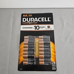 AA Duracell Coppertop Batteries, 28 Never Opened