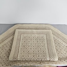 Ivory And Beige Rug Set