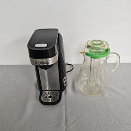 Hamilton Beach Coffee Maker, Green Top Water Pitcher-LOT