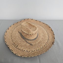 Large Nice Beige Straw Hat