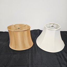 White And Gold Lamp Shades