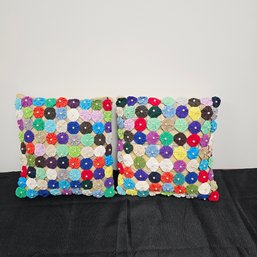 2 Pearl Colorful Pillows