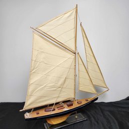 Fabric & Wood Sail Boat