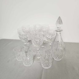 Czech Republic Decanter And Glass Lot