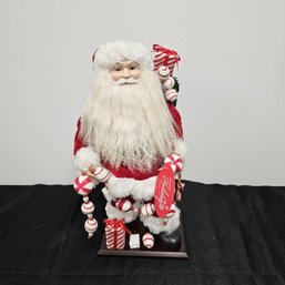 Holiday Home Accent Santa With Tag