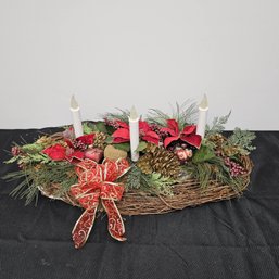 Christmas Candle Centerpiece