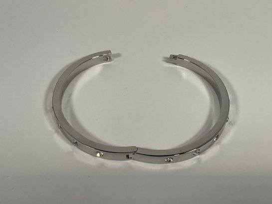 Kate Spade Silver Gemstone Cuff Bracelet