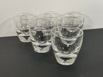 (6) Steuben Old Fashioned Crystal Glasses - (DM)