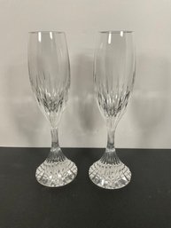 (2) Baccarat Massena Champagne Flute - (DM)