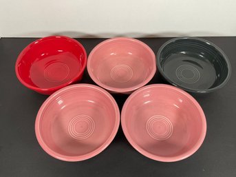 (5) Fiestaware Bowls - 5 1/2'