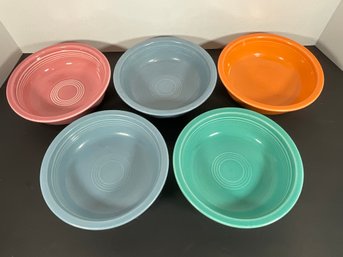 (5) Fiestaware Bowls - 7'