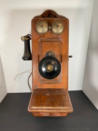 Antique Kellogg Hand Crank Telephone - MODIFIED
