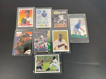 (8) Misc Baseball Cards In Cases - As Shown.
