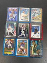 (9) Misc Baseball Cards In Cases - As Shown.