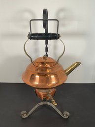 Copper Kettle On Stand