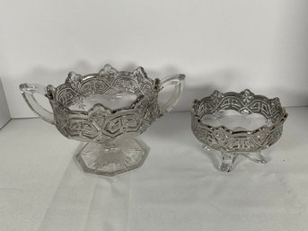 Tiffin-Franciscan Silver Encrusted Glassware