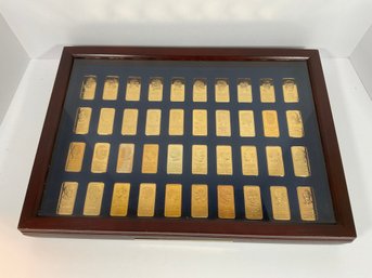 Danbury Mint 24K Gold Plated Bronze Presidential Ingots