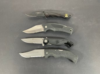 (4) Misc Pocket Knives