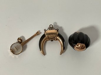 (3) Vintage Bracelet Charms