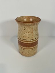 Studio Pottery Vase - Signed.