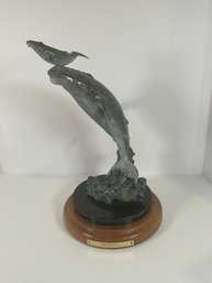 Humpback Whale Sculpture By Joe Slockbower 553/4000