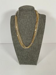 Silver/Gold Costume Necklace - 16'