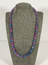 Color Beaded Costume Necklace