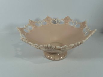 Westmoreland Almond Glass Ring & Petal Centerpiece Bowl