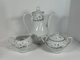 Stylehouse Picardy China (Coffee Pot, Cream & Sugar)