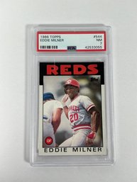 1986 Topps Eddie Milner (PSA NM7)