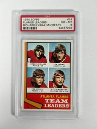 1974 Topps - Flames Leaders - (PSA NM-MT 8)