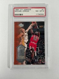 1999 Upper Deck Legends - Jordan (PSA NM-MT 8)