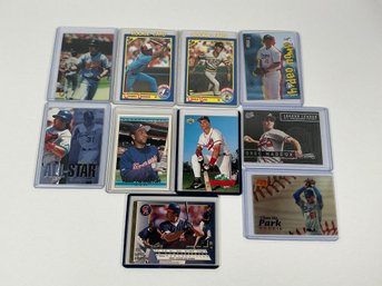 (10) Misc Baseball Cards (Maddux, Ho Park Etc)