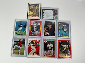 (10) Misc Baseball Cards - (Baylor, Reese Etc.)