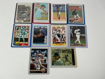 (10) Misc Baseball Cards - (Griffey Jr, Abbot)